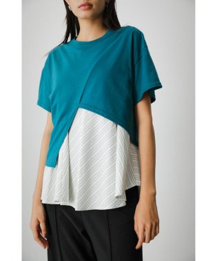 AZUL by moussy/STRIPE TANK LAYERED CUT TOPS/504824622