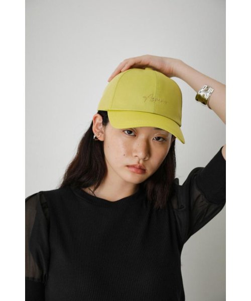AZUL by moussy(アズールバイマウジー)/LETTERING TWILL CAP/LIME