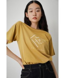 AZUL by moussy(アズールバイマウジー)/PATH MOTIF TEE/D/YEL3