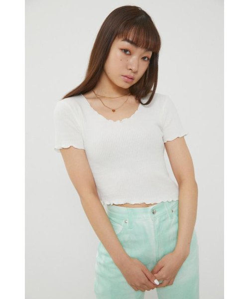 LAGUA GEM(ラグアジェム)/MELLOW SOFT TOPS/WHT