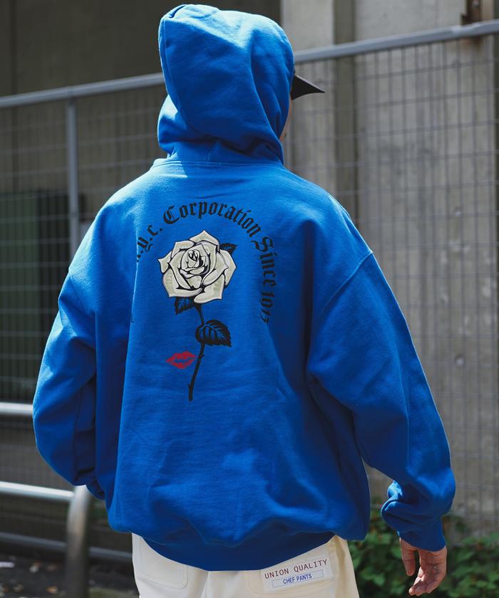 HOODED SWEAT DOLLER ROSE/ダラーローズパーカー