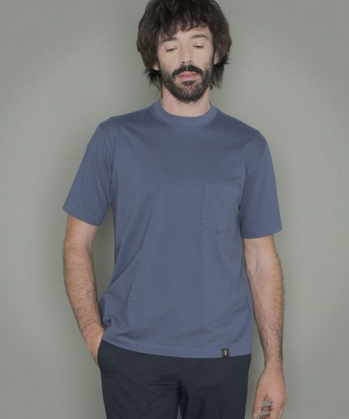 MACKINTOSH LONDON(MACKINTOSH LONDON（メンズ）)/カラー天竺胸ポケットTシャツ/ネイビー