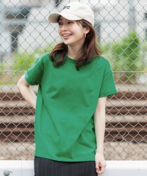 coca(コカ)/【汗染み防止】撥水加工クルーネックTシャツ/GREEN