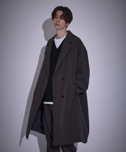 スムースタッチダブルチェスターコート ジュンレッド Junred Magaseek