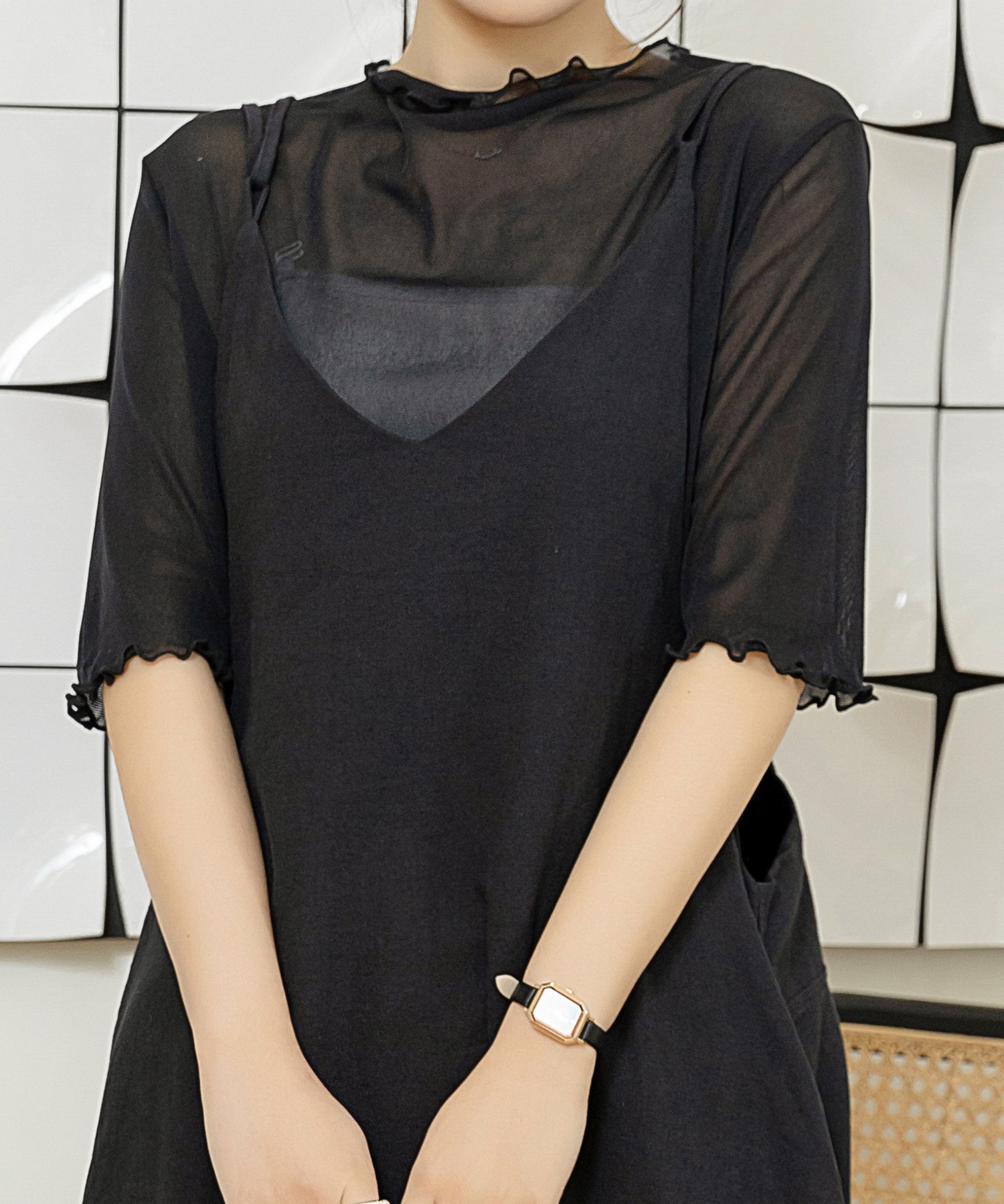 セール】レディース 半袖メロウフリシアートップス(504827589