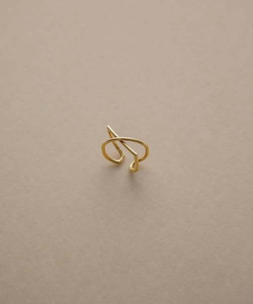 URBAN RESEARCH(アーバンリサーチ)/decor『デコール』　Line curve ring/GOLD