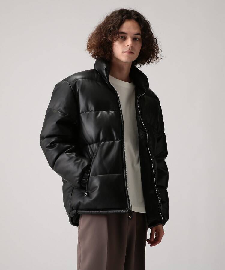 Schott tk.TAKEO KIKUCHI レザーダウンジャケット | labiela.com