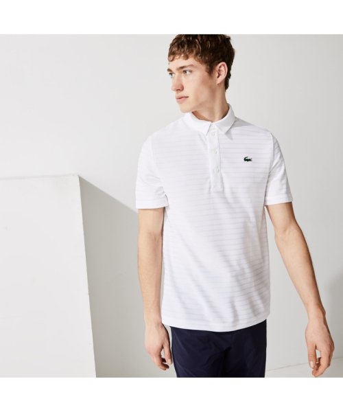 Ec限定 ジャカードボーダーゴルフポロシャツ ラコステスポーツ メンズ Lacostesports Mens Magaseek