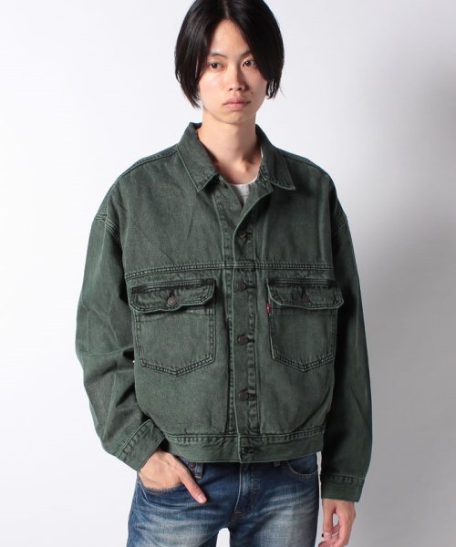 LEVI’S OUTLET(リーバイスアウトレット)/STAY LOOSE TYPE 2 NIGHT VISION TRUCKER/グリーン