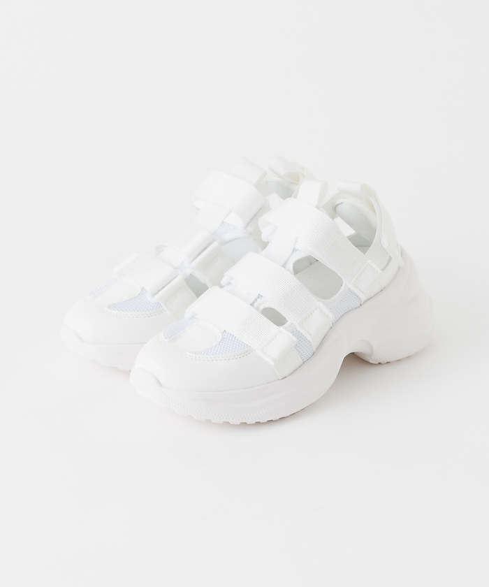 AuBANNISTER 【販売店舗限定】ベルクロスポーツサンダル ホワイト S AuBANNISTER 【販売店舗限定】ベルクロスポーツサンダル ホワイト S