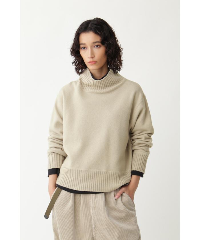MHL. エムエイチエル FELTED ROUGH WOOL ライトベージュ 話題の行列