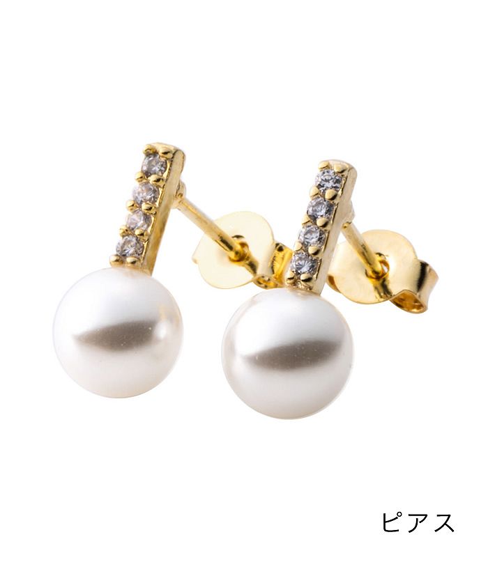 新色ピンクゴールドが入荷！】【WEB限定】FRILL DIAMOND PIERCED