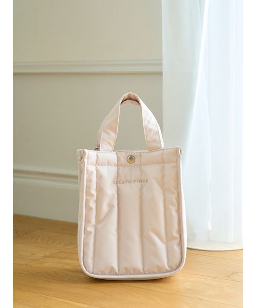 GELATOPIQUECAT & DOG 【CAT & DOG】【販路限定商品】キルティングお散歩バッグS PNK F GELATOPIQUECAT & DOG 【CAT & DOG】【販路限定商品】キルティングお散歩バッグS PNK F