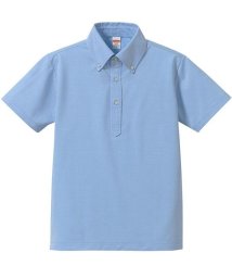 SantaReet(サンタリート)/5.3oz吸汗速乾ボタンダウンドライ鹿の子ポロシャツ(CA－UA5052)/ブルー系1