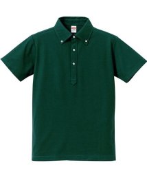SantaReet(サンタリート)/5.3oz吸汗速乾ボタンダウンドライ鹿の子ポロシャツ(CA－UA5052)/グリーン