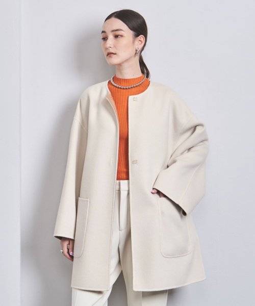 バイカラー リバーシブル ノーカラーコート ユナイテッドアローズ United Arrows Magaseek