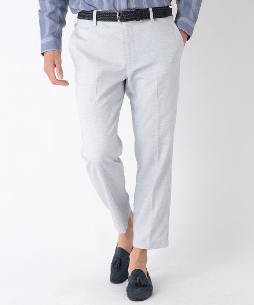 メンズビギ Men S Bigi Bodyshell コットン リネン アンクル丈パンツ Magaseek