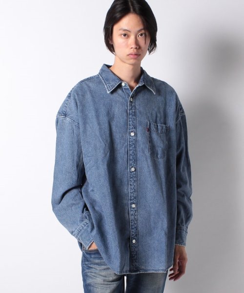 LEVI’S OUTLET(リーバイスアウトレット)/THE SLOUCHY 1PKT SHIRT SLOUCHY STONE/ミディアムインディゴ