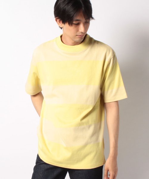 LEVI’S OUTLET(リーバイスアウトレット)/LMC MOCK TEE LMC MUTED LIME WIDE STRIPE/イエロー