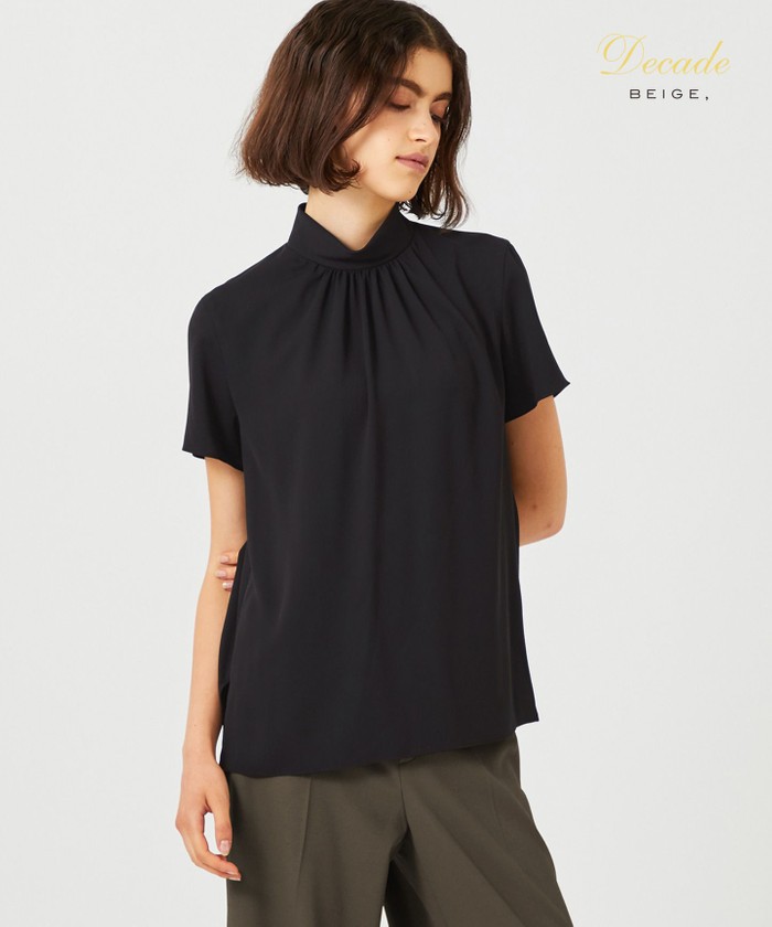 BEIGE EVA / ハイネックブラウス BLACK 2 BEIGE EVA / ハイネックブラウス BLACK 2