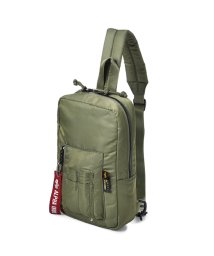 ALPHA INDUSTRIES(アルファインダストリーズ)/アルファインダストリーズ MA－1タイプ ボディバッグ ワンショルダーバッグ 軽量 ナイロン ALPHA INDUSTRIES TZ1085－66010/グリーン