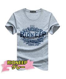 mowmow(マウマウ)/Tシャツ メンズ レディース 半袖 カットソー 男女兼用 ペアルック おしゃれ クルーネックTシャツ ストリート アメカジ/グレー