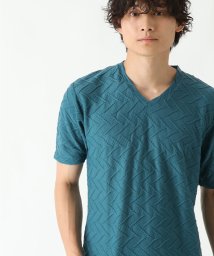 MK homme(エムケーオム)/ドライVネックTシャツ/ブルー