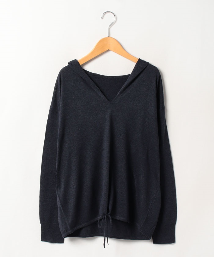 ニット LUXE SILK RELAXED HOOD