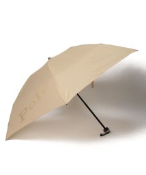 POLO RALPH LAUREN(umbrella)(ポロラルフローレン（傘）)/折りたたみ傘　無地×カラーポロポニー/ベージュ