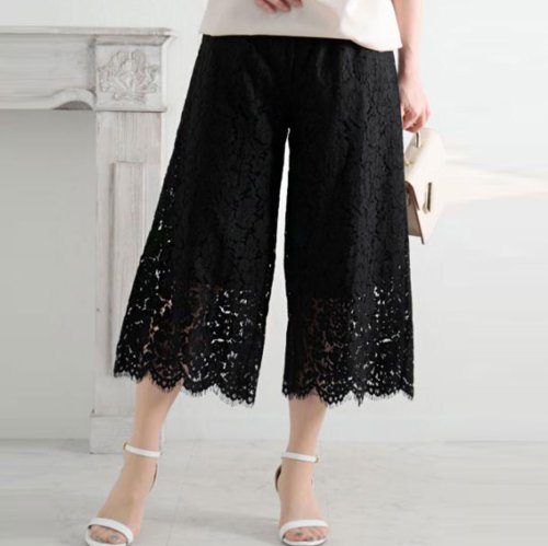 サワアラモード Sawa A La Mode ワンピースの下に穿くレースワイドパンツ Magaseek サワアラモード Sawa A La Mode ワンピースの下に穿くレースワイドパンツ Magaseek