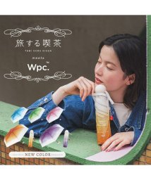 Wpc．(Wpc．)/【Wpc.公式】ビニール傘 旅する喫茶×Wpc. クリームソーダアンブレラ ミニ  50cm レディース 折りたたみ傘/オレンジ