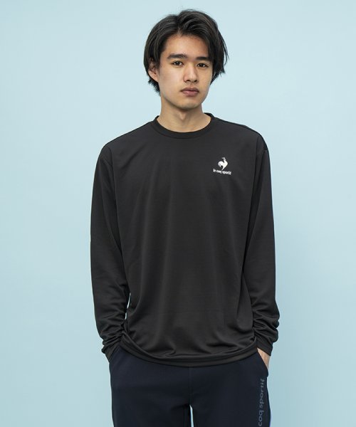 le coq sportif (ルコックスポルティフ)/エコペットロングスリーブシャツ/ブラック