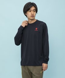 le coq sportif (ルコックスポルティフ)/エコペットロングスリーブシャツ/ネイビー