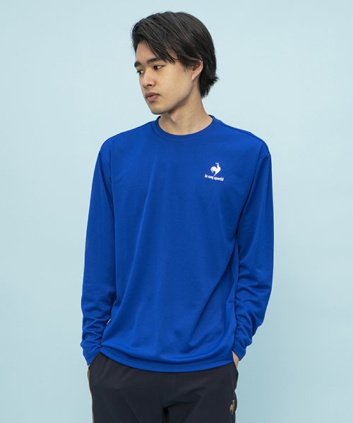 le coq sportif (ルコックスポルティフ)/エコペットロングスリーブシャツ/セーヌブルー