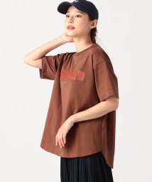 Grand PARK(グランドパーク)/リメイク風ラウンドTシャツ/13ブラウン