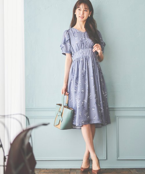 セール 美人百花9月号掲載 コスモスプリントワンピース レッセ パッセ Laisse Passe Magaseek