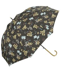 Wpc．(Wpc．)/【Wpc.公式】雨傘 フラワーウィービング  60cm ジャンプ傘 晴雨兼用 レディース 長傘/チャコール