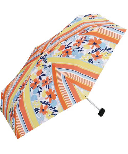 Wpc．(Wpc．)/【Wpc.公式】雨傘 オーチャードストライプ ミニ  50cm 晴雨兼用 レディース 折りたたみ傘/オレンジ