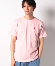 GooTee(グーティー)/ウーパールーパー刺繍Tシャツ/ピンク