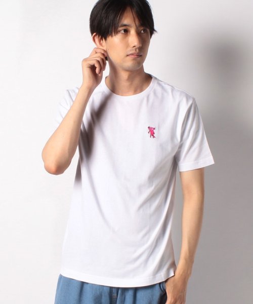 GooTee(グーティー)/ウーパールーパー刺繍Tシャツ/ホワイト