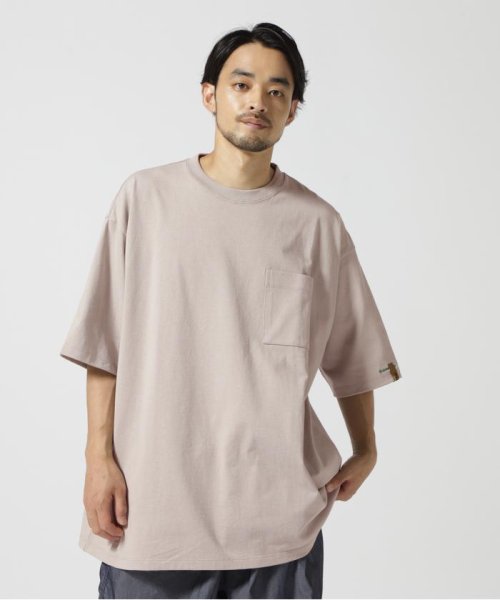 AVIREX(AVIREX)/ EMBROIDERY TAPING & TAPING POCKET CREW NECK T－SHIRT/ライトグレー3