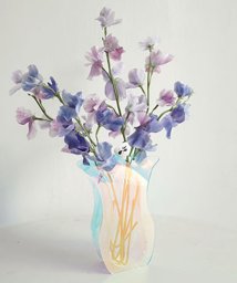 aimoha(aimoha（アイモハ）)/アクリル デザイン フラワーベース 花瓶/ブルー