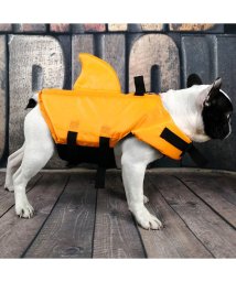CLARAH　kids(クララキッズ)/ドッグ ライフジャケット 犬用 サメ ペット スイムウェア 浮き輪 救命胴衣 犬用 /オレンジ