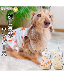 HAPPY DOG!!(はっぴーDOG！！)/ダックス 服 ダックスフンド犬 犬服 犬の服 フルーツ柄 ワンピース キャミソール 袖なし 袖無し 涼しい 【春 夏 春夏 春服 夏服 春物 夏物 夏用】/オレンジ