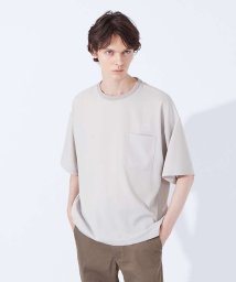 ABAHOUSE(ABAHOUSE)/【Comfortable】変形 切替 半袖 Tシャツ/グレージュ