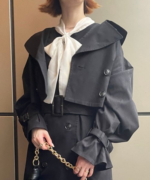 クラシックショートトレンチコート マジェスティックレゴン Majestic Legon Magaseek