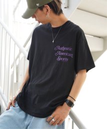 VENCE　EXCHANGE(ヴァンス　エクスチェンジ)/RUSSELL ATHLETIC ラッセルアスレチック プリントTシャツ/ブラック