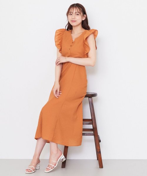 セール 洗える サッカーストライプフェアリー ワンピース フェルゥ Feroux Magaseek