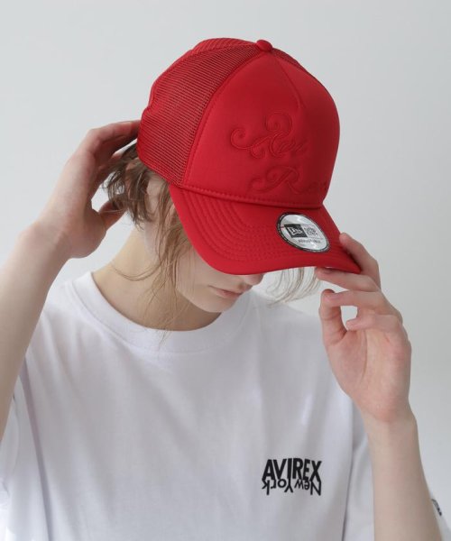 AVIREX(AVIREX)/ カーシブ ロゴ メッシュ キャップ / CURSIVE LOGO MESH CAP/レッド