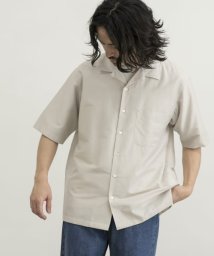 URBAN RESEARCH(アーバンリサーチ)/コットンシルクショートスリーブオープンカラーシャツ/ICE/GRAY